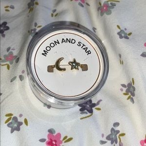 Alex and Ani moon and stars ring